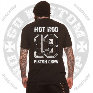 Dragstrip Clothing Mens Piston Crew T`shirt